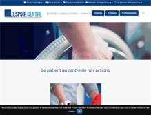 Tablet Screenshot of centre-espoir.com